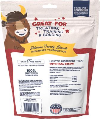 Show full view: Natural Balance Rewards Small Breed Bison Flavored Crunchy Biscuit Dog Treats, 8-oz bag slide 4 of 10