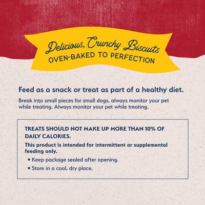 Show full view: Natural Balance Rewards Small Breed Bison Flavored Crunchy Biscuit Dog Treats, 8-oz bag slide 8 of 10