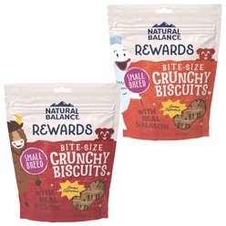 Natural Balance Rewards Crunchy Biscuits with Real Bison + Real Salmon Dog Treats