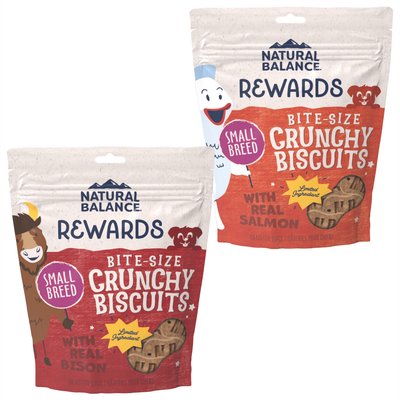 Natural Balance Natural Balance Rewards Crunchy Biscuits with Real Bison + Real Salmon Dog Treats