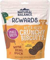 Natural Balance Rewards Crunchy Biscuits with Real Duck Dog Treats, 8-oz bag