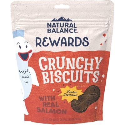 Natural Balance Natural Balance Rewards Salmon Flavored Crunchy Biscuit Dog Treats, 14-oz bag