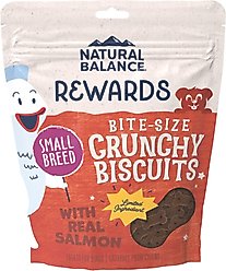 Natural Balance Rewards Crunchy Biscuits with Real Salmon Dog Treats, 8-oz bag