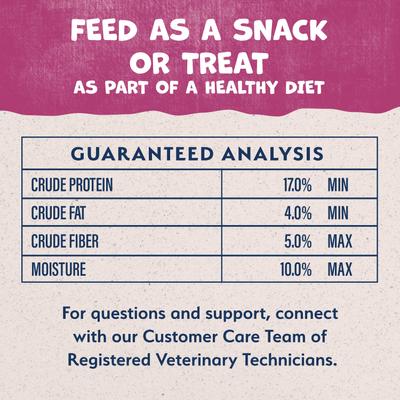 Show full view: Natural Balance Rewards Small Breed Venison Flavored Crunchy Biscuit Dog Treats, 8-oz bag slide 7 of 10