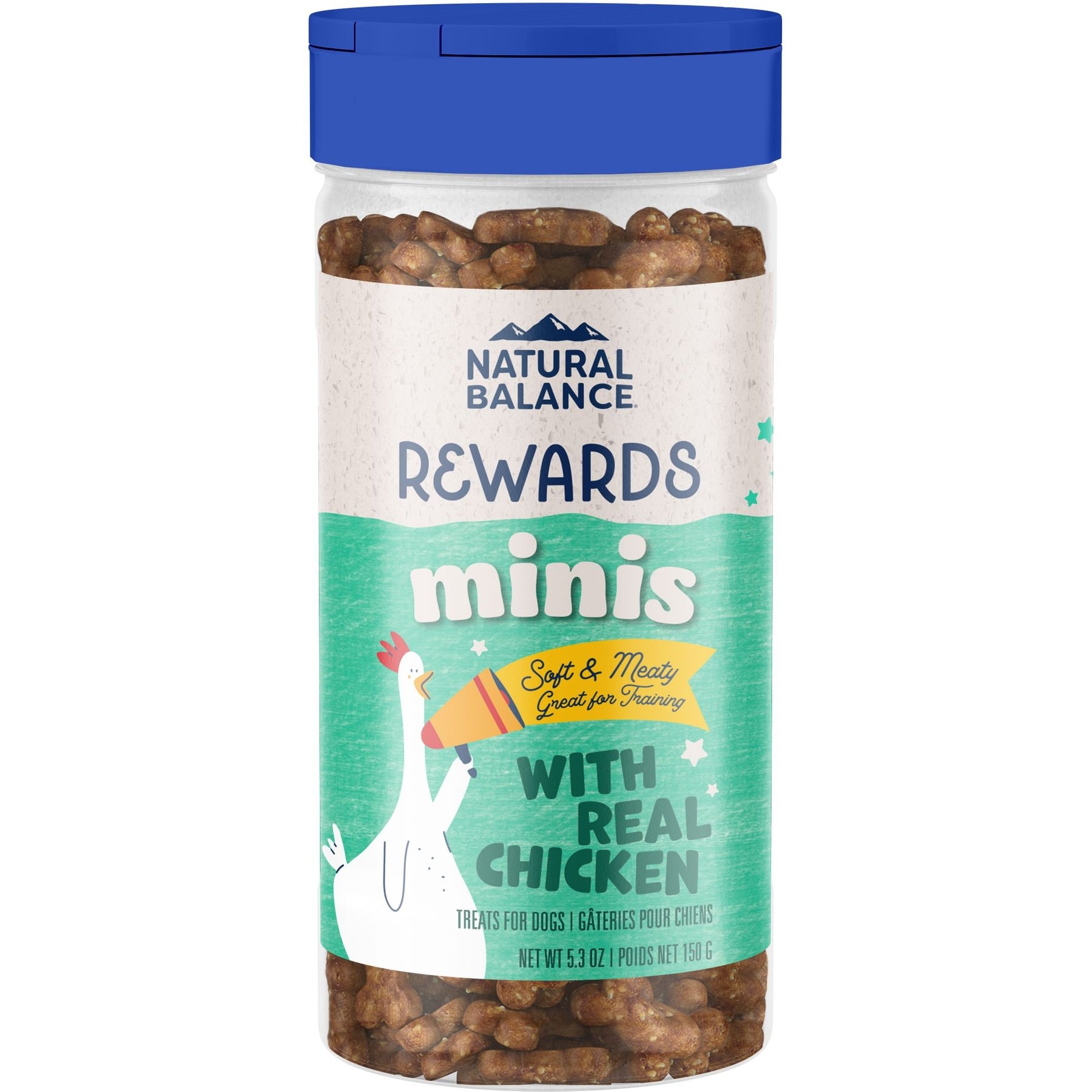 Natural Balance Rewards Minis with Real Chicken Dog Treats, 5.3-oz canister