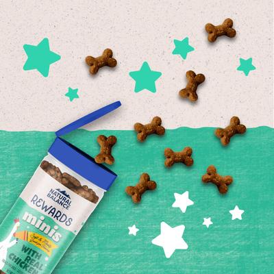 Show full view: Natural Balance Rewards Minis with Real Chicken Dog Treats, 5.3-oz canister slide 4 of 9