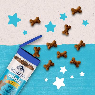Show full view: Natural Balance Rewards Minis with Real Turkey Dog Treats, 5.3-oz bag slide 4 of 9