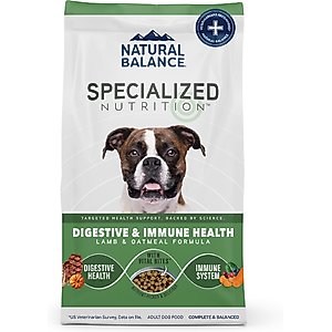 Natural Balance Specialized Nutrition Digestive & Immune Health Adult Lamb & Oatmeal Formula Dry Dog Food, 22-lb bag