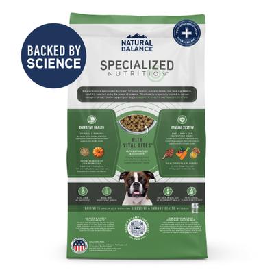 Show full view: Natural Balance Specialized Nutrition Digestive & Immune Health Adult Lamb & Oatmeal Formula Dry Dog Food, 3.5-lb bag slide 3 of 12