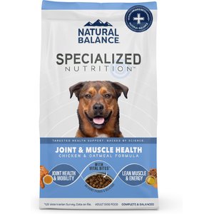 Natural Balance Specialized Nutrition Joint & Muscle Health Adult Chicken & Oatmeal Formula Dry Dog Food, 22-lb bag
