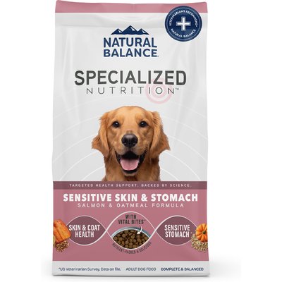 Natural Balance Natural Balance Specialized Nutrition Sensitive Skin & Stomach Adult Salmon & Oatmeal Formula Dry Dog Food, 22-lb bag