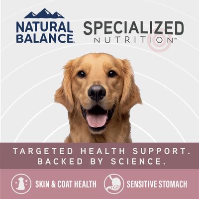 Show full view: Natural Balance Specialized Nutrition Sensitive Skin & Stomach Adult Salmon & Oatmeal Formula Dry Dog Food, 22-lb bag slide 4 of 12