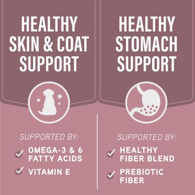 Show full view: Natural Balance Specialized Nutrition Sensitive Skin & Stomach Formula Adult Salmon & Brown Rice Wet Dog Food, 12.7-oz can, case of 12 slide 6 of 11