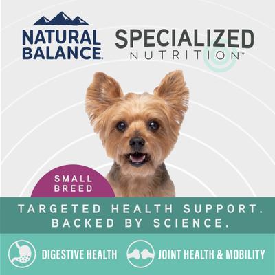 Show full view: Natural Balance Specialized Nutrition Small Breed Digestive & Joint Health Adult Chicken & Oatmeal Formula Dry Dog Food, 3.5-lb bag slide 4 of 12