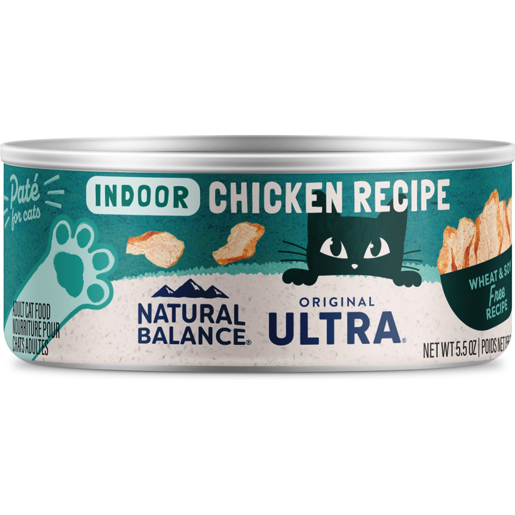 Natural Balance Original Ultra Premium Indoor Chicken Formula Canned Cat Food, 5.5-oz, case of 24