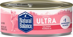 Natural Balance Ultra Premium Salmon Formula Canned Cat Food, 5.5-oz, case of 24