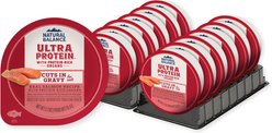 Natural Balance Ultra Protein Real Salmon Recipe with Protein-Rich Organs Cuts in Gravy Wet Cat Food, 2.7-oz cup, case of 10