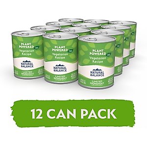 Natural Balance Vegetarian Formula Canned Dog Food, 13-oz, case of 12