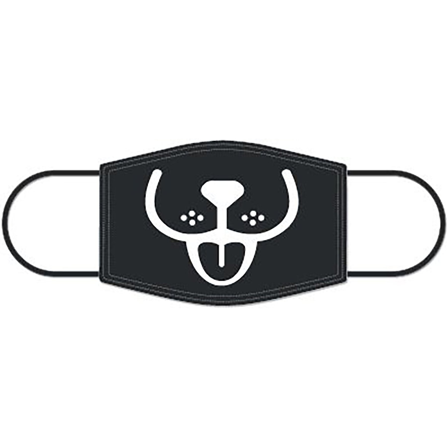 Natural Blue Dog Print Face Mask