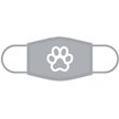 Natural Blue Paw Print Face Mask