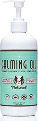 Natural Dog Company Calming Hemp Oil Peanut Butter & Bacon Flavored Supplement for Dogs, 16-fl oz bottle