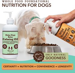 Natural Dog Company Calming Hemp Oil Peanut Butter & Bacon Flavored Supplement for Dogs, 16-fl oz bottle slide 2 of 9