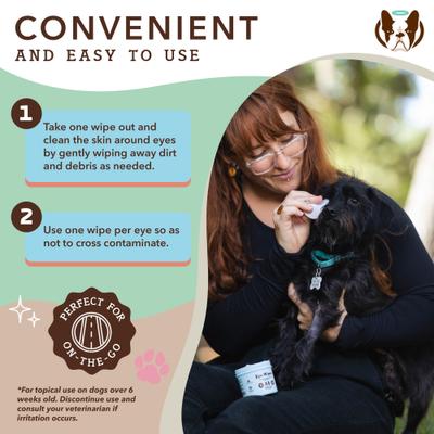 Show full view: Natural Dog Company Eye Dog Grooming Wipes, 50 count slide 4 of 8