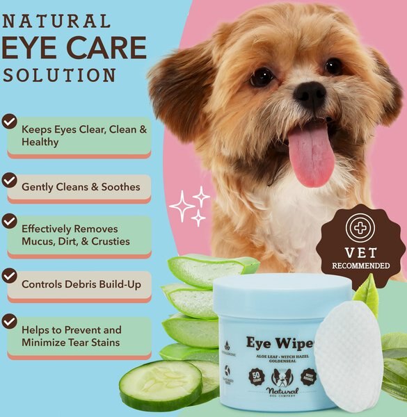 Natural Dog Company Eye Dog Grooming Wipes