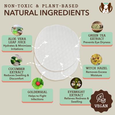 Show full view: Natural Dog Company Eye Dog Grooming Wipes, 50 count slide 3 of 8