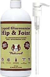 Natural Dog Company Glucosamine Hip & Joint Liquid Supplement for Dogs, 32-fl oz bottle