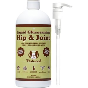 Natural Dog Company Glucosamine Hip & Joint Liquid Supplement for Dogs, 32-fl oz bottle