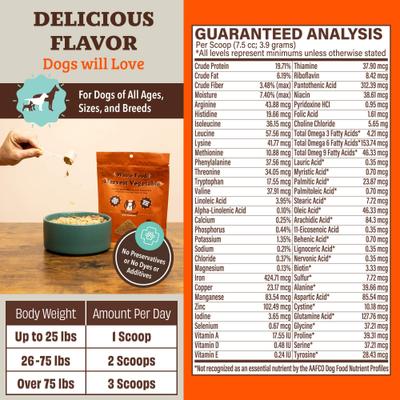 Show full view: Natural Dog Company Harvest Vegetable Granules Dog Supplement, 8.47-oz bag slide 6 of 10