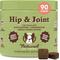 Show in main carousel: Natural Dog Company Hip & Joint Chicken & Liver Flavored Soft Chew Supplement with Glucosamine & Chondroitin for Dogs, 90 count slide 1 of 11