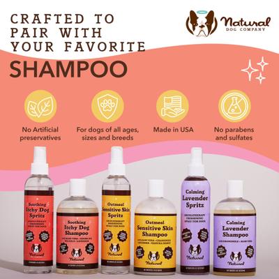 Show full view: Natural Dog Company Itchy Spritz Dog Deodorizing Spray, 8-fl oz bottle slide 5 of 5