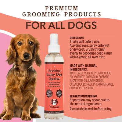 Show full view: Natural Dog Company Itchy Spritz Dog Deodorizing Spray, 8-fl oz bottle slide 4 of 5