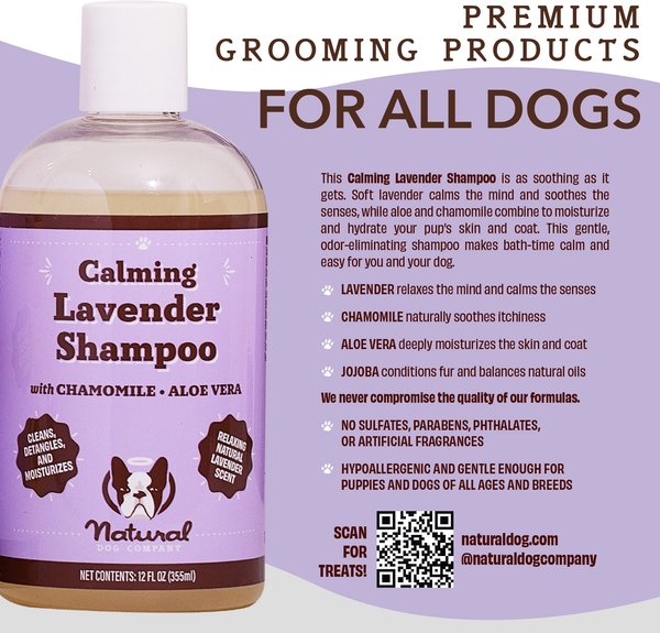 Natural Dog Company Lavender Dog Shampoo, 12-fl oz bottle