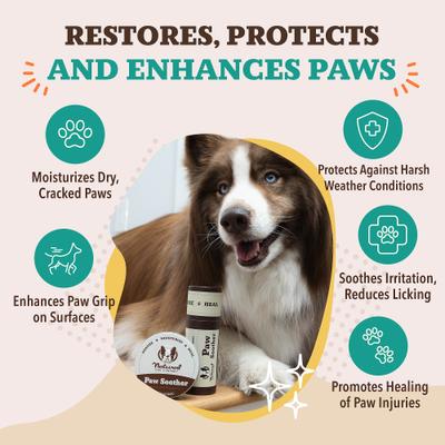 Show full view: Natural Dog Company Paw Soother Dog Paw Balm, 2-fl oz stick slide 4 of 10