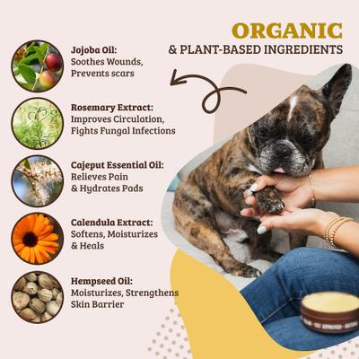 Show full view: Natural Dog Company Paw Soother Dog Paw Balm, 2-fl oz tin slide 2 of 9