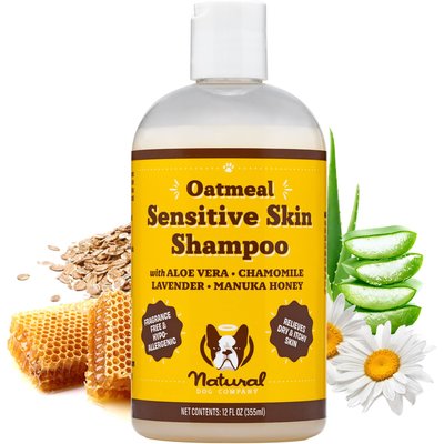 Natural Dog Company Natural Dog Company Sensitive Skin Dog Shampoo, 12-fl oz bottle