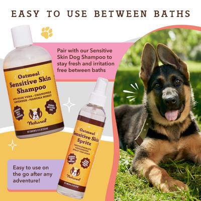 Show full view: Natural Dog Company Sensitive Skin Spritz Dog Deodorizing Spray, 8-fl oz bottle slide 3 of 6