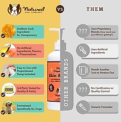 Natural Dog Company Skin & Coat Omega-3 & Omega-6 Oil Dog Supplement, 16-fl oz bottle slide 2 of 8