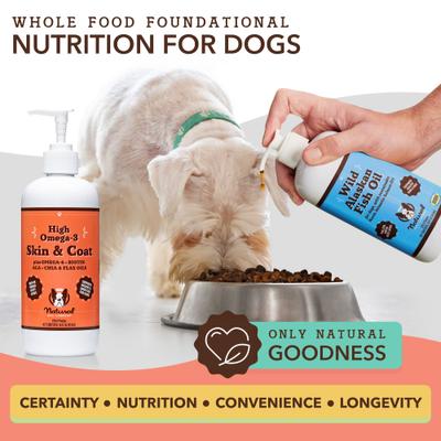 Show full view: Natural Dog Company Skin & Coat Omega-3 & Omega-6 Oil Dog Supplement, 16-fl oz bottle slide 7 of 10