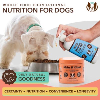 Show full view: Natural Dog Company Skin & Coat Omega-3 Salmon & Pea Flavored Soft Chew Supplement for Dogs, 90 count slide 7 of 11