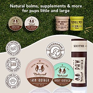 Natural Dog Company Skin Soother Dog Healing Balm, 2-fl oz tin