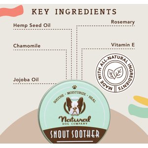 Natural Dog Company Snout Soother Dog Healing Balm, 2-fl oz tin