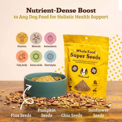 Show full view: Natural Dog Company Super Seed Granules Dog Supplement, 8.47-oz bag slide 3 of 9