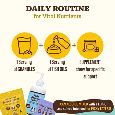 Show full view: Natural Dog Company Super Seed Granules Dog Supplement, 8.47-oz bag slide 5 of 9