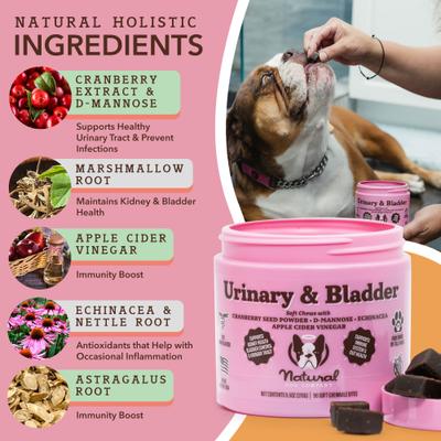 Show full view: Natural Dog Company Urinary & Bladder Supplement Chews for Dogs, 90 count slide 4 of 11