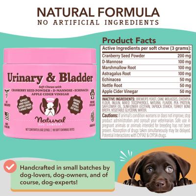 Show full view: Natural Dog Company Urinary & Bladder Supplement Chews for Dogs, 90 count slide 9 of 11
