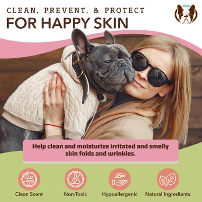 Show full view: Natural Dog Company Wrinkle Balm Dog Grooming Wipes, 50 count slide 5 of 9